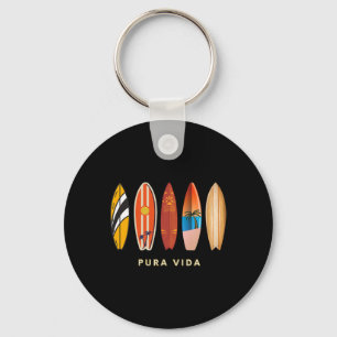 Pura Vida Surfboards Costa Rica Surfing Key Ring
