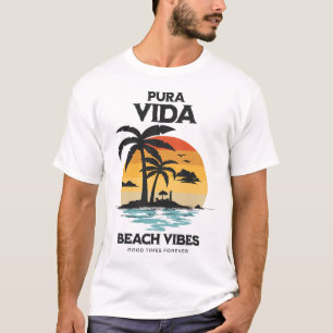 Pura Vida Surfing, Costa Rica, Surfing Pura Vida  T-Shirt