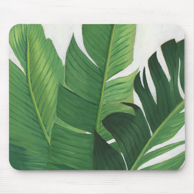 Pura Vida - Tropical Leaves Mouse Pad (Front)