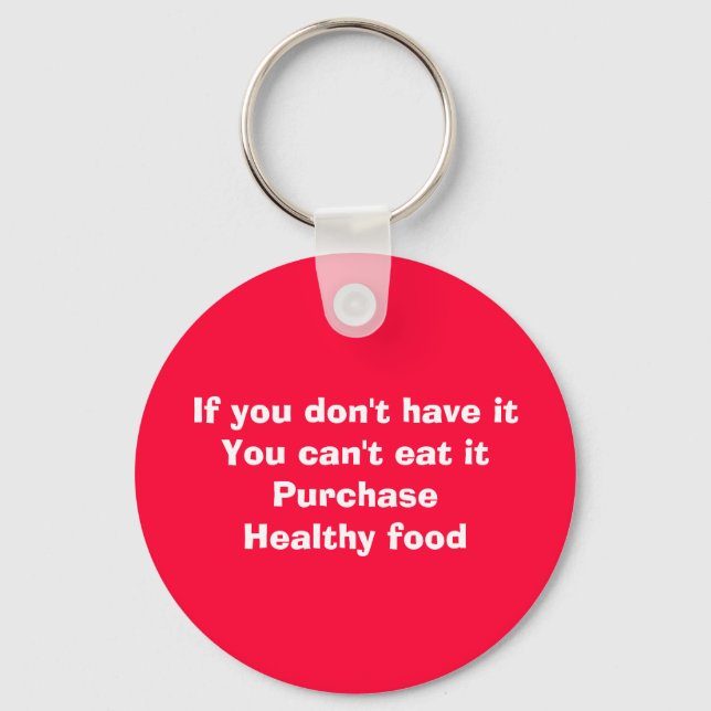 Purchase healthy food key ring (Front)