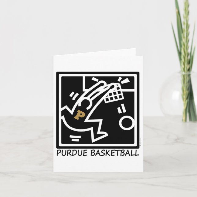 Purdue Basketball Dunk  Card (Front)