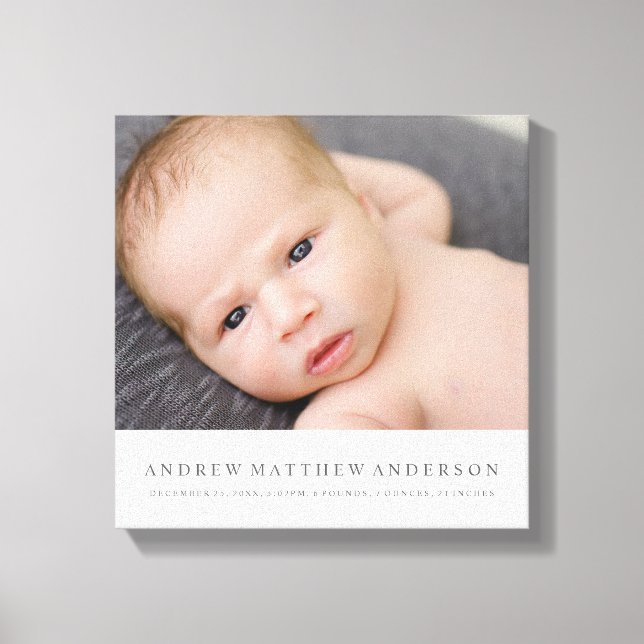 Pure Baby Canvas Print (Front)