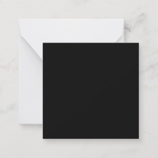 Pure Black Solid Colour Card (Front)