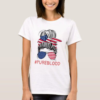 Pure Blood Movement American Flag PureBlood T-Shirt