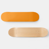 Pure Bright Orange Customised Template Blank Skateboard (Horz)