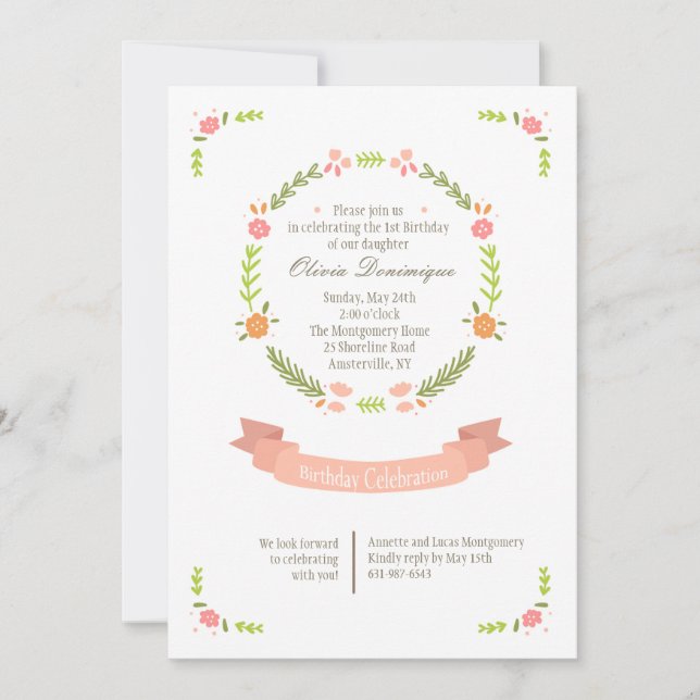 Pure Celebration Invitation (Front)