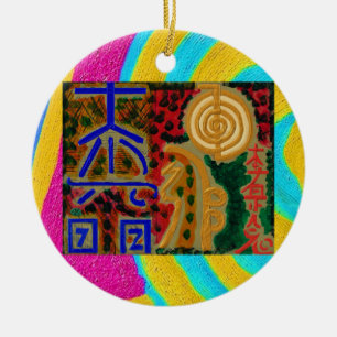 Pure Colour - Reiki Symbols 2 Ceramic Tree Decoration