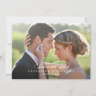 Pure Elegance Wedding Thank You Card