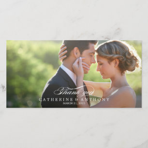 Pure Elegance Wedding Thank You - White