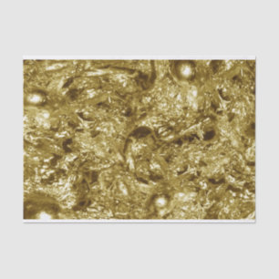 PURE GOLD Abstract Pattern + your text / photo Tissue Paper