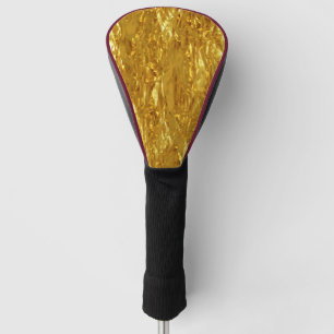 PURE GOLD FOIL Pattern + your text / photo Golf Head Cover