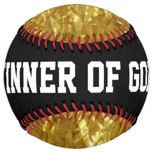 PURE GOLD FOIL Pattern + your text / photo Softball