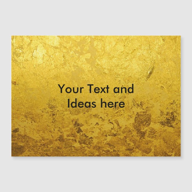 PURE GOLD LEAF Pattern + your text / ideas (Front)