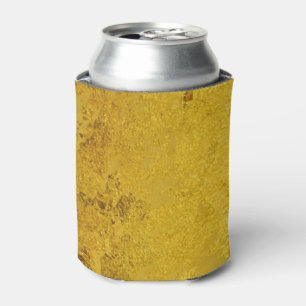 PURE GOLD LEAF Pattern + your text / photo Can Cooler