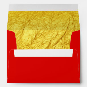 PURE GOLD PAPER Pattern + your text / photo Envelopes