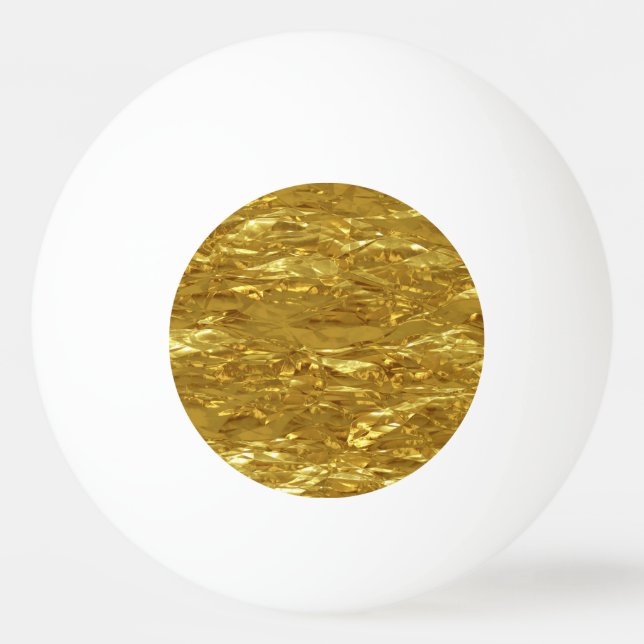 PURE GOLD pattern / gold foil Ping Pong Ball (Back)