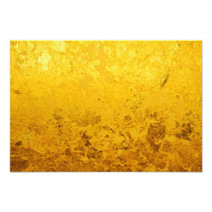 PURE GOLD pattern / gold leaf Photo Print