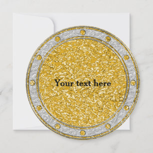 PURE GOLD Splatter Pattern / silver + your text