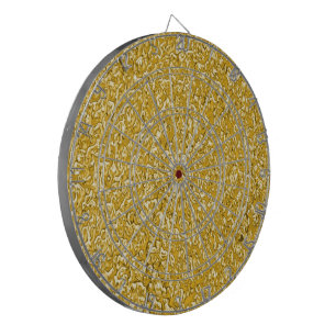 PURE GOLD Splatter Pattern + your text Dartboard