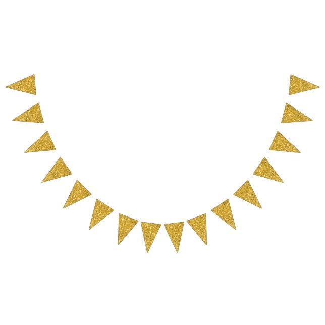 PURE GOLD Splatter Pattern + your text / photo Bunting (All)