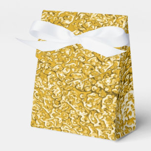 PURE GOLD Splatter Pattern + your text / photo Favour Box