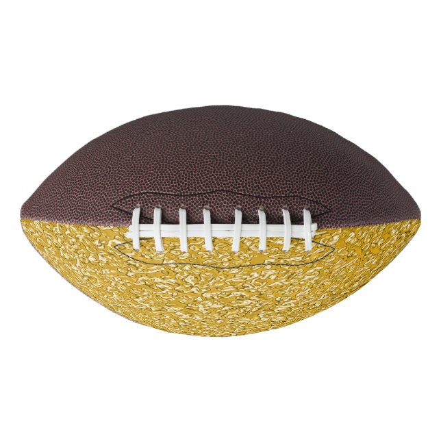 PURE GOLD Splatter Pattern + your text / photo Football (Front)