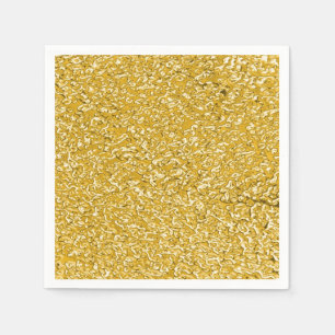 PURE GOLD Splatter Pattern + your text / photo Napkin
