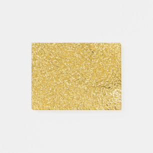 PURE GOLD Splatter Pattern + your text / photo Post-it Notes