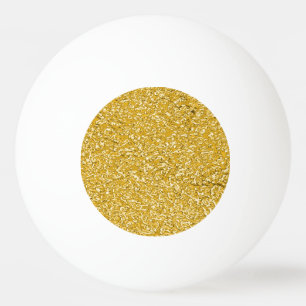 PURE GOLD Splatter Sparkles + your image or sign Ping Pong Ball