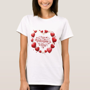 Pure Heart: Happy Valentine's Day Heart Design! T-Shirt