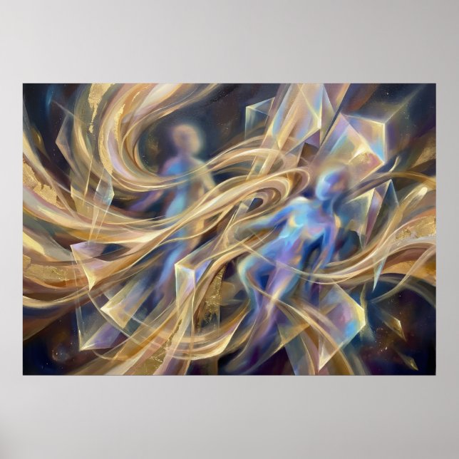 Pure Intent Golden Energy Wall Art (Front)