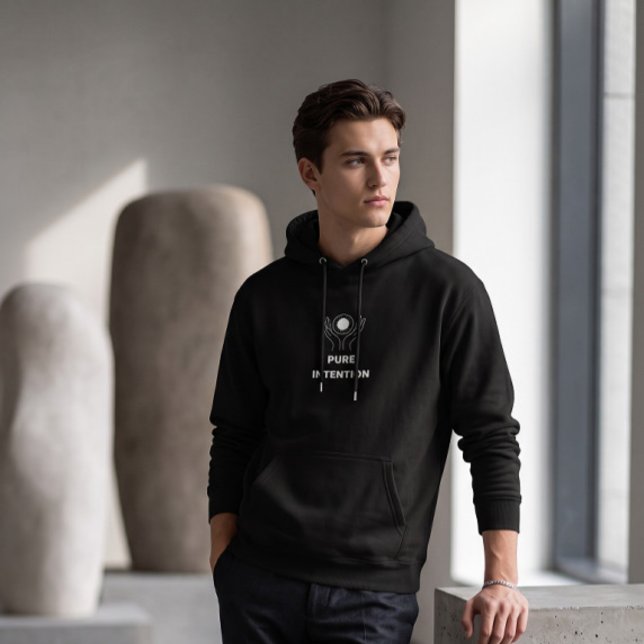 Pure Intention Minimalist Graphic Hoodie (Creator Uploaded)