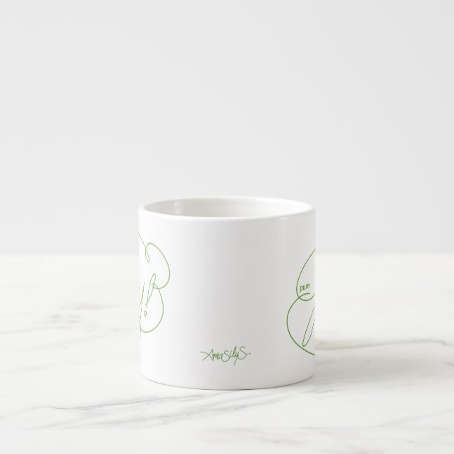 pure JOY - Bold CloudS - Christmas Edition Green - Espresso Cup (Front)
