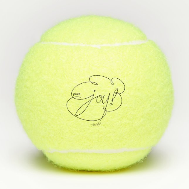 pure JOY - Bold CloudS Tennis Ball (Front)