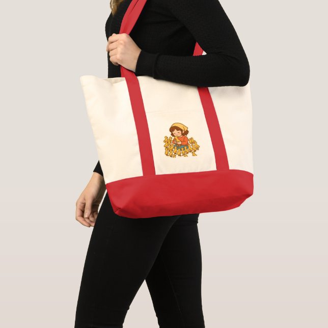 Pure Joy with Little Ducklings 🐥💛" Tote Bag (Front (Product))