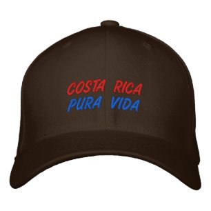 PURE LIFE COSTA RICA EMBROIDERED HAT