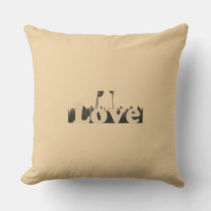 Pure Love at its Simples Form Text Design Cushion