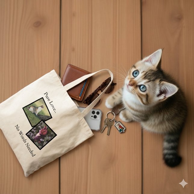 Pure Love Pet Lover Custom Tote Bag (Creator Uploaded)