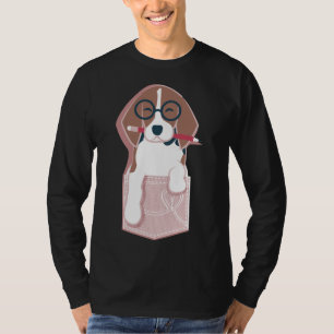 Pure Love Pockets I Blush Pink Background Dachshun T-Shirt