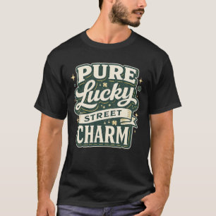 Pure Lucky Charm - Retro 70s St. Patrick's Day Art T-Shirt
