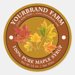 Pure Maple Syrup Label Template