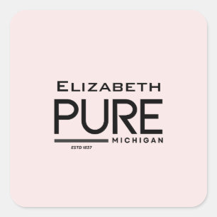 Pure Michigan Personalised Sticker