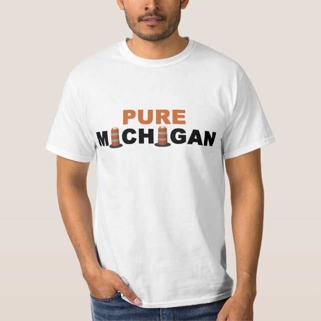 Pure Michigan: Road Construction T-Shirt (Front)