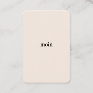 Pure Moin/Hello Business Card