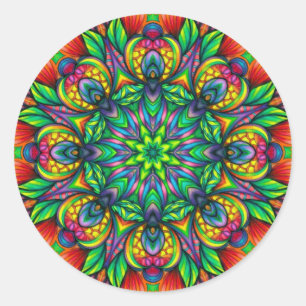 Pure Paradise Mandala Classic Round Sticker
