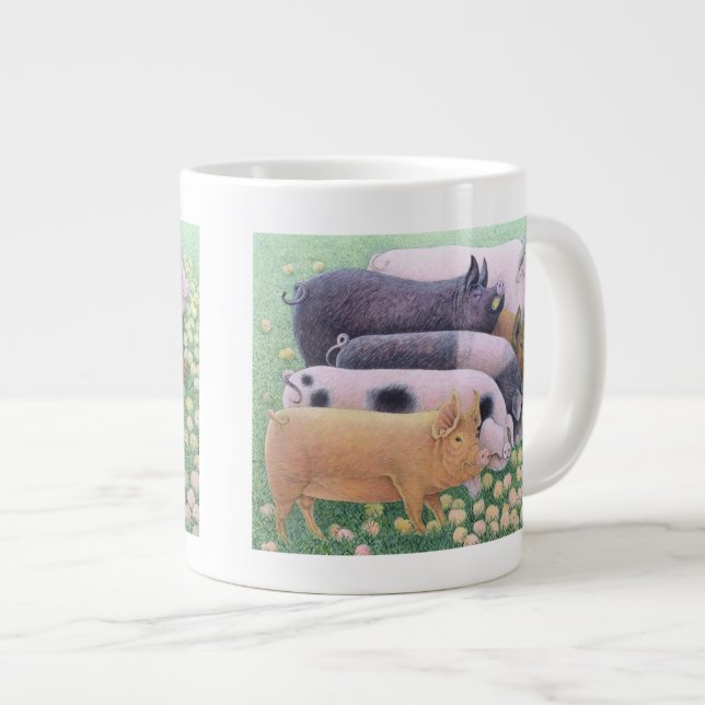 Pure Pleasure Large Coffee Mug (Front Right)