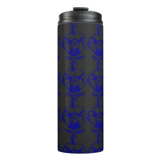 Pure Power Bodybuilding Graphic - Silhouette Gym Thermal Tumbler