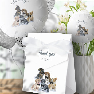 Pure Puppy Black Tie Elegant Cute Baby Shower Favour Box