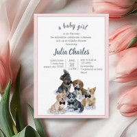 Pure Puppy | Black Tie Elegant Cute Baby Shower