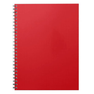 Pure Red Spiral Notebook
